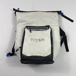 Titan Deep Freeze Arctic Zone Backpack Cooler White Black 22" Insulated Soft Bag
